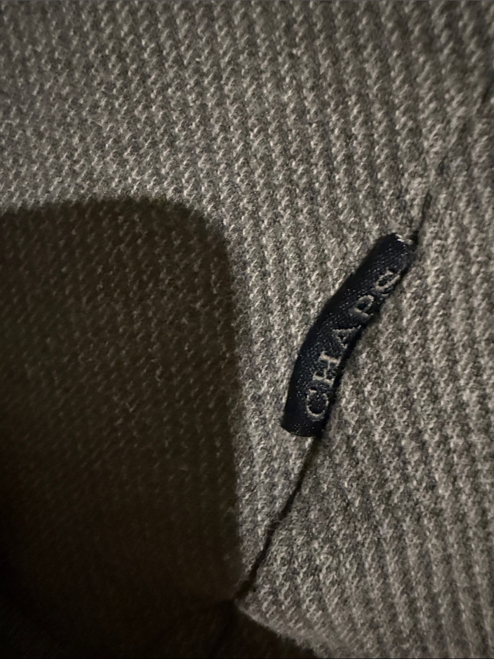 Chaps Men’s Dark Gray Half-Zip Pullover Sweater - Picture 4 of 7